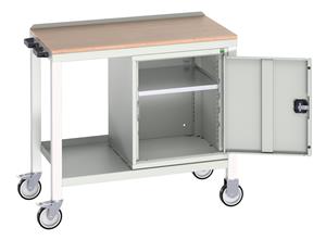 Verso Mobile Work Benches for assembly and production Verso 1000x930 Mobile Work Bench M 1 x Cupboard